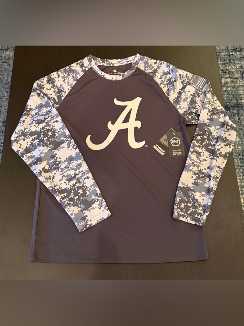 NWT Colosseum Alabama 'A' Long Sleeve Performance Shirt - Operation Hat Trick